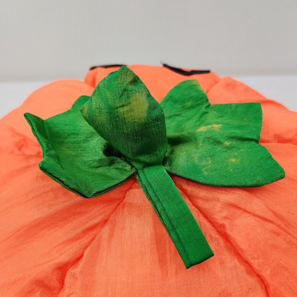 1994 Nylon Halloween Pumpkin Plush Toy Gibson Greetings Polyester Floppy 13" - Picture 3 of 11